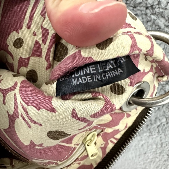 Fossil Crossbody Bag Women Brown Leather Suede Boho Utility Y2K Indie Hippie - Picture 12 of 14